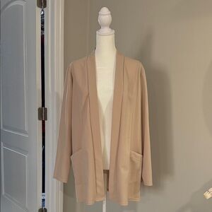 Women's Tan Open-Front Jacket